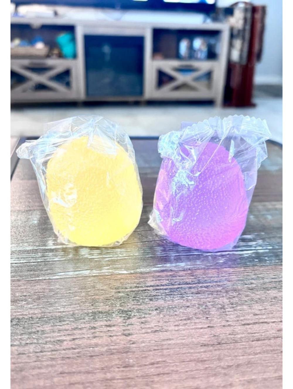 Gumdrop Squish toys - Yellow and Purple
